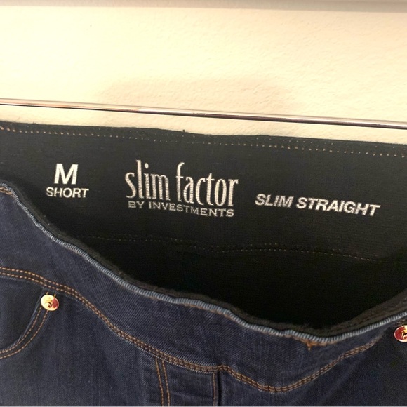 Slim Factor by Investments slim straight jeans B069 - Picture 3 of 3